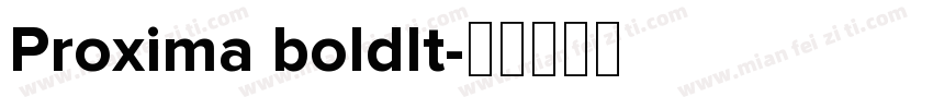 Proxima boldlt字体转换